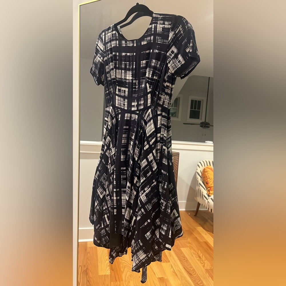 ANthropologie Corey Lynn Calter plaid handkerchief dress
